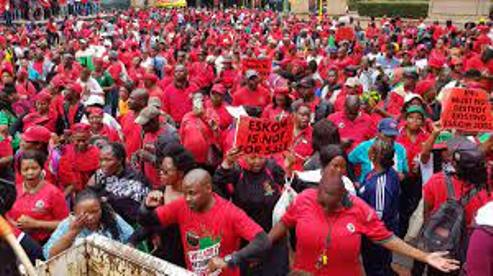 SOUTH AFRICANS PROTEST