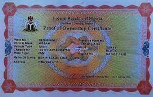 OWNERSHIP CERTIFICATE