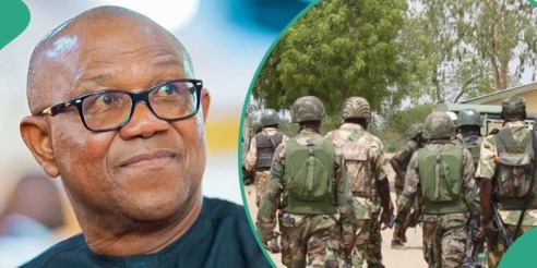 PETER OBI AND NIGERIA SOLDIERS