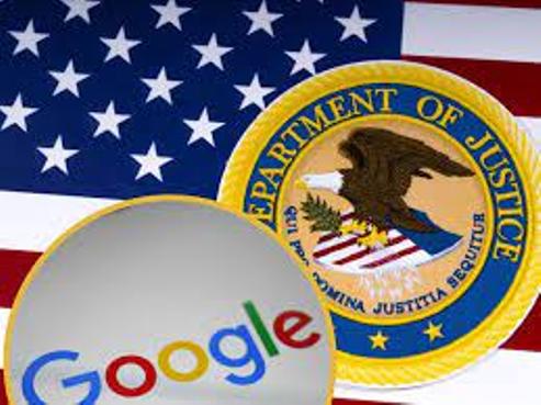 GOOGLE AND US JUSTICE DEPT