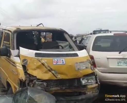 One Dies As Two Vehicles Collide In Lagos-Badagry Expressway